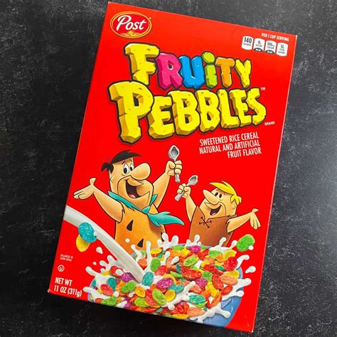 Fruity Pebbles Nutrition Label