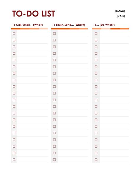 10+ Editable To-Do List Templates