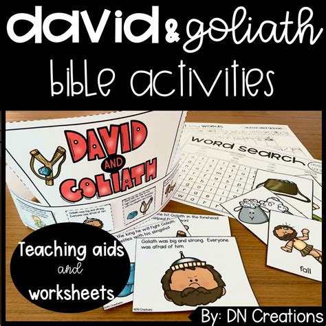 David and Goliath Bible Activities l David and Goliath Worksheets l ...