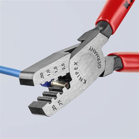 KNIPEX 5.85-in Crimping Pliers 97 61 145 A at Lowes.com