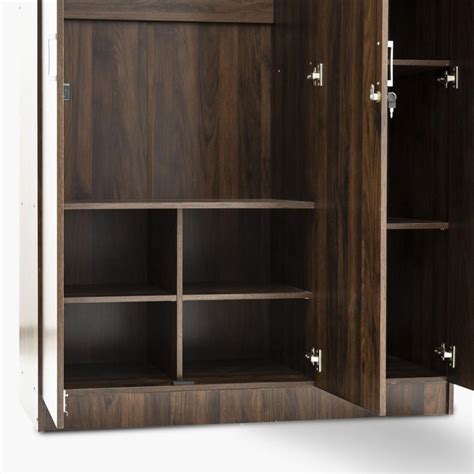 Buy Lewis 3-Door Wardrobe - Brown from Home Centre at just INR 29950.0