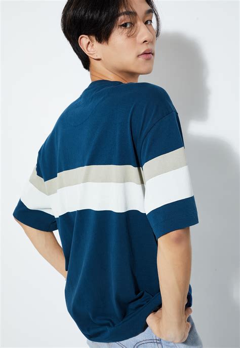 Buy URB_N Men Oversized Striped T-shirt Online at just Rs. 599.0 ...