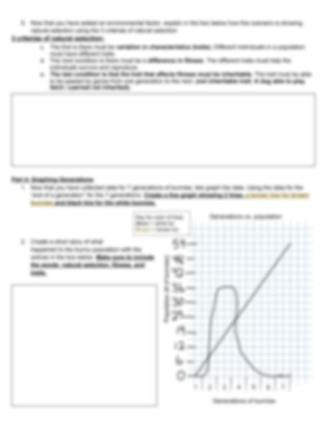 SOLUTION: Natural selection phet simulation - Studypool
