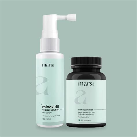 Buy Minoxidil solution and biotin for Bald head | MarsbyGHC – mars by GHC