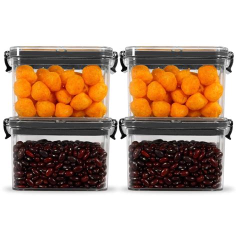 Buy PEARLPET Click n Seal Plastic Kitchen Storage Container Set of 4 ...