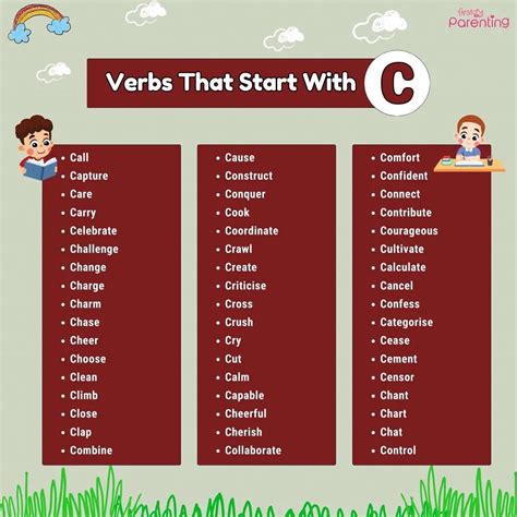 Verbs That Start With C in English (With Meanings & Examples)