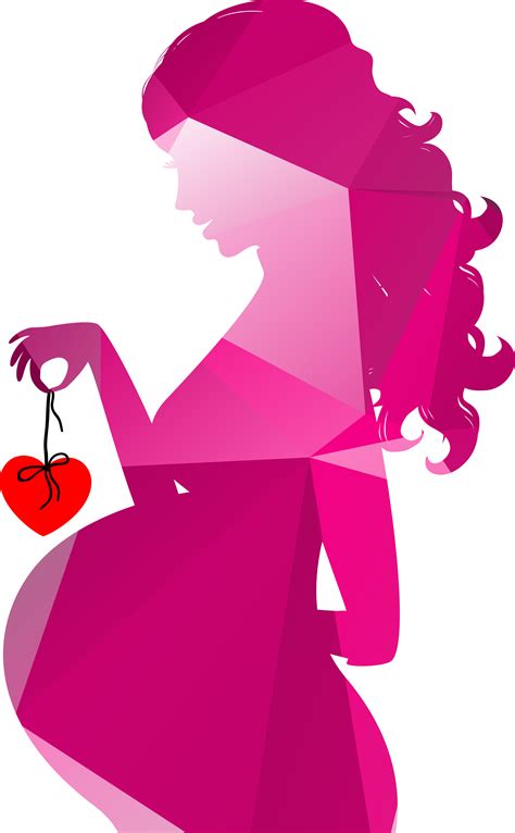 Silhouette Pregnancy Royalty-free Clip art - Colorful geometric ...