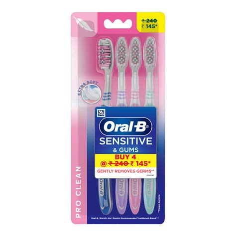 Buy Oral B Sensitive Whitening Extra Soft manual Toothbrush for adults ...