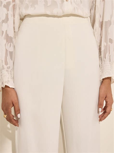 Buy Wardrobe Ivory High-Rise Flared Trousers from Westside