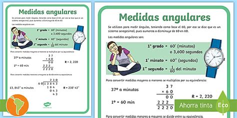 Ficha de información: medidas angulares- Guía de trabajo