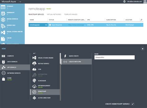 Image result for Azure RemoteApp Interface