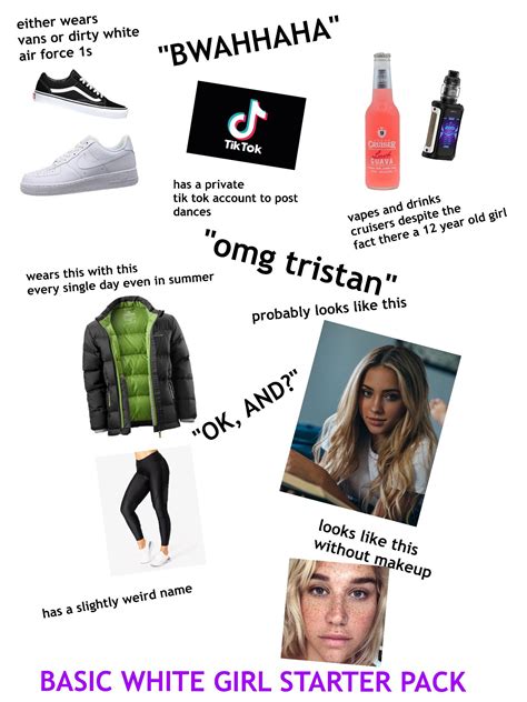 basic white girl starter pack | /r/starterpacks | Know Your Meme