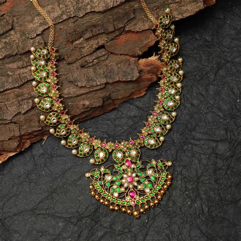 Kundan Long Necklace & Polki Long Necklace for Women