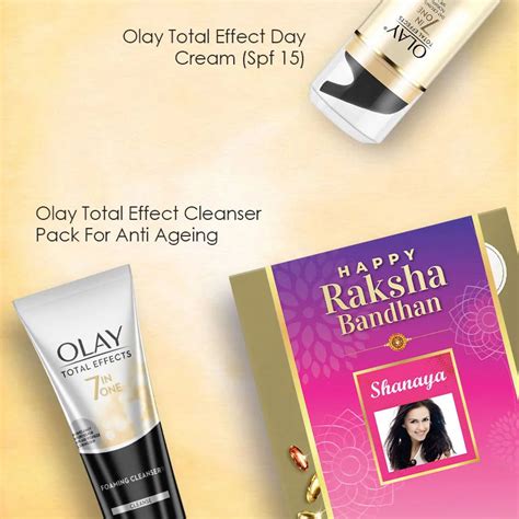 Olay Total Effect Day Cream (Spf 15), 50g & Cleanser Rakhi Gift Pack F ...