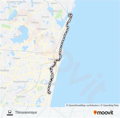 1D Route: Schedules, Stops & Maps - Thiruvanmiyur (Updated)