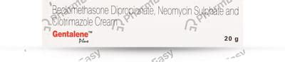 Gentalene Plus Tube Of 20gm Cream: Uses, Side Effects, Price & Dosage ...
