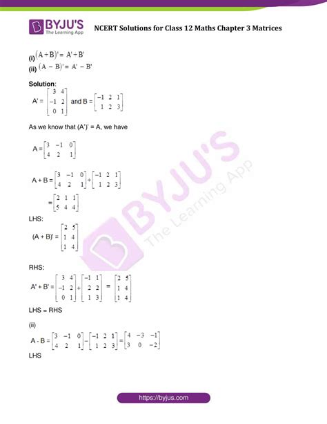 Image result for Class 12 Matrices Exercise 3.1