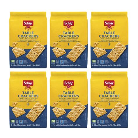 Amazon.com: Schar - Table Crackers - Certified Gluten Free - No GMO's ...