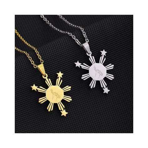 Trimic jewelry Philippine Islands Map Pendant Necklace Philippine India ...