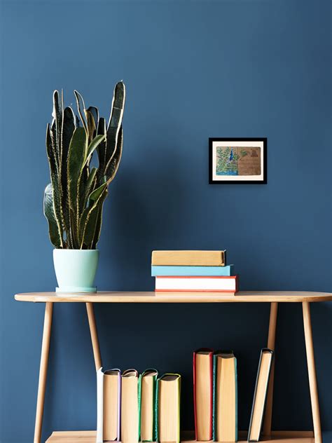 Azure Majesty: Peacock's Oasis | Buy Unique Miniature Painting Online