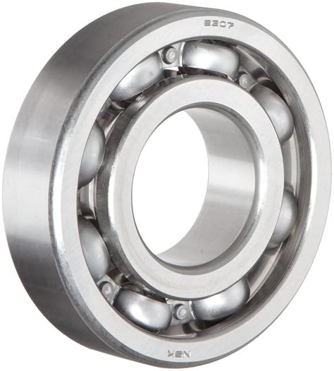 NSK 6305 Deep Groove Ball Bearing, Single Row, Open, Pressed Steel Cage ...