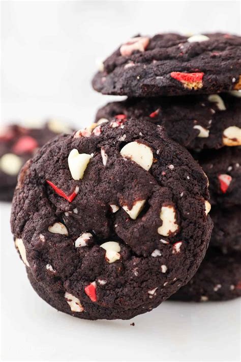 Soft Double Chocolate Peppermint Cookies Recipe | Beyond Frosting