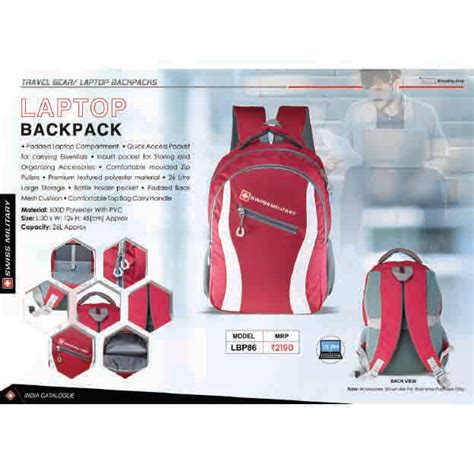 SWISS MILITARY - LAPTOP BACKPACK BAG - LBP-86