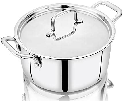 NIRLON Smart Triply Stainless Steel Stockpot/Casserole/Biryani Pot with ...
