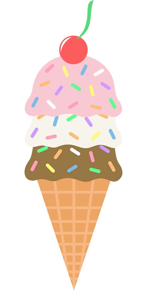 Ice Cream Cone Scoop Clip Art