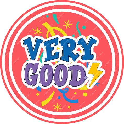 Premium Vector | A close up of a very good sign with a red background