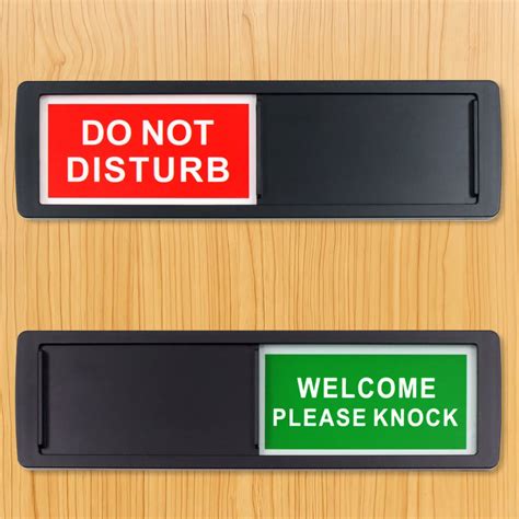 Buy Chihutown 2 Pieces 7 x 2 Inch Do Not Disturb Sign, Slider Door ...