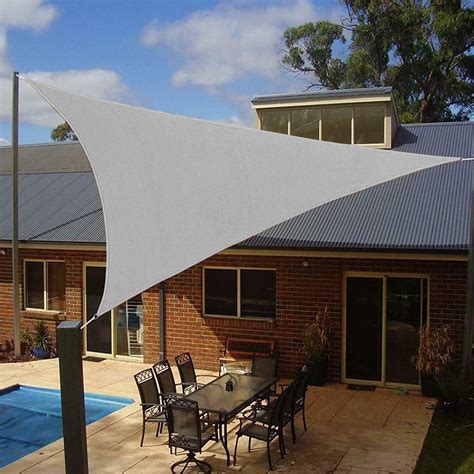 Buy Artpuch 12' x 12' x 12' Triangle Sun Shade Sails Grey UV Block ...