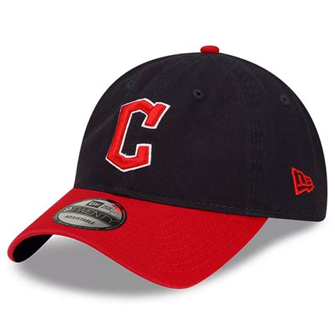 Men's New Era Navy/Red Cleveland Guardians Logo Replica Core Classic ...
