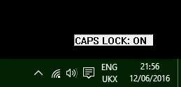 Image result for Caps Lock Notification Windows 1.0