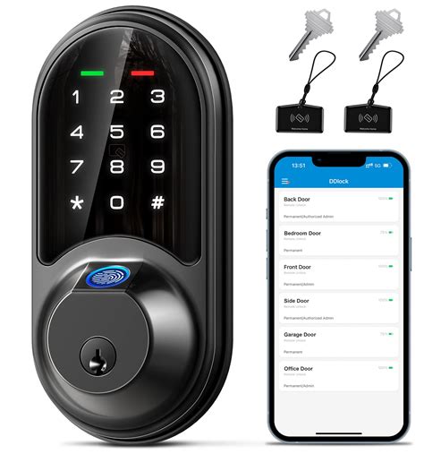 Veise Smart Lock, Fingerprint Door Lock, 7-in-1 Keyless Entry Door Lock ...