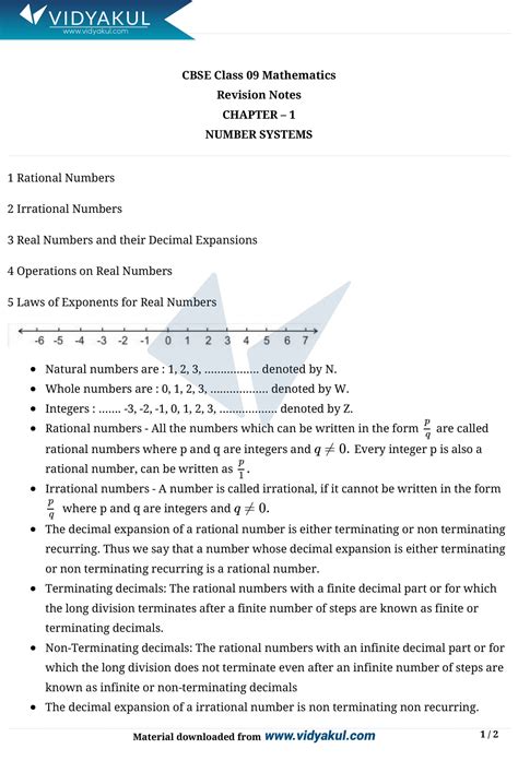 Number Systems Class 9 Notes 的图像结果