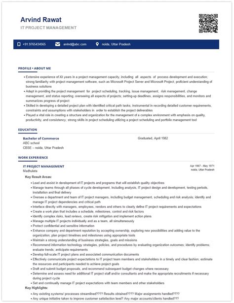 Image result for Information Technology Sample Resume
