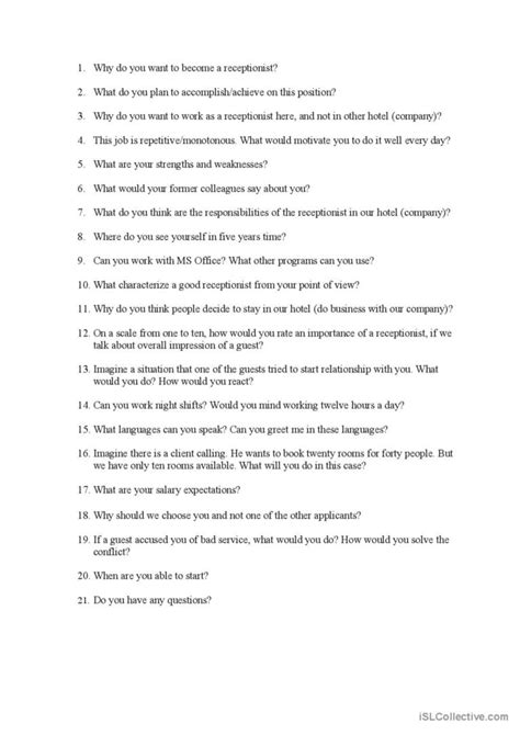 Image result for How to Answer Job Questions for a Receptionist Position