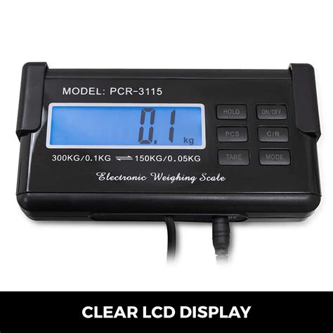 Happybuy 440Lbs Digital Livestock Scale, Large Pet Vet Scale 43x21 Inch ...