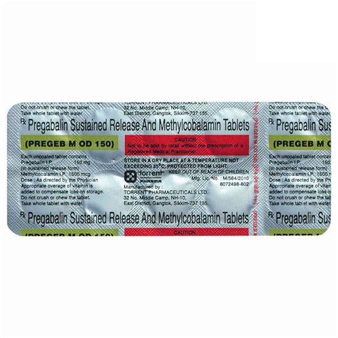 PREGEB M OD 150MG TABLET Price, Uses, Side Effects, Composition ...