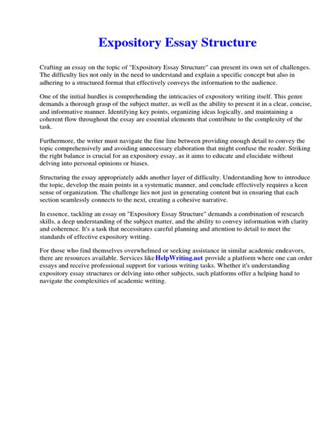 Expository Writing Structure 的图像结果