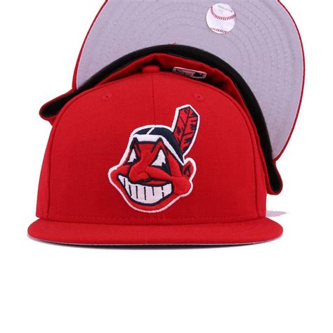 New Era Cleveland Indians Scarlet Chief Wahoo 59FIFTY Fitted Hat