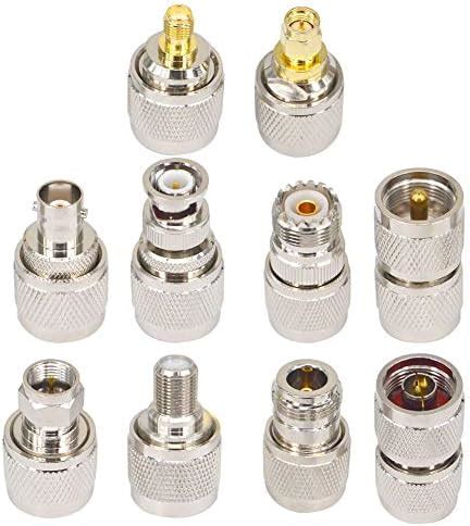 RF SIGNAL RF Coaxial Connector Sets UHF Kit UHF Male Connector UHF to F ...