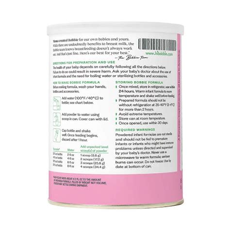 Bobbie Organic Gentle Infant Formula - 14.1oz | Fruugo SE