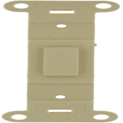 Leviton 1-Gang Standard Size Ivory Plastic Indoor Toggle Wall Plate at ...