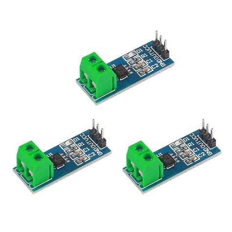 3PCS 20A Range Current Sensor ACS712 Module AC/DC for Arduino (20A ...