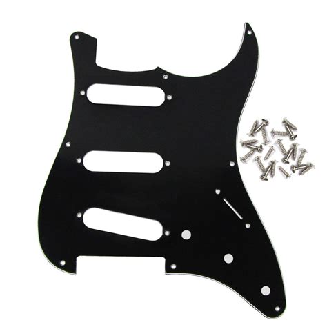 IKN SSS 8 Hole Strat Vintage Electric Guitar Pickguard for Fender Style ...