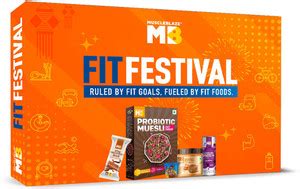 MUSCLEBLAZE Fit Foods Hamper (Probiotic Muesli, 20 g Protein Bar, 2 ...