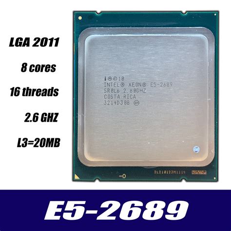 Intel Xeon E5 2689 LGA 2011 115W 2.6GHz 8 Core 16 Threads CPU Desktop ...