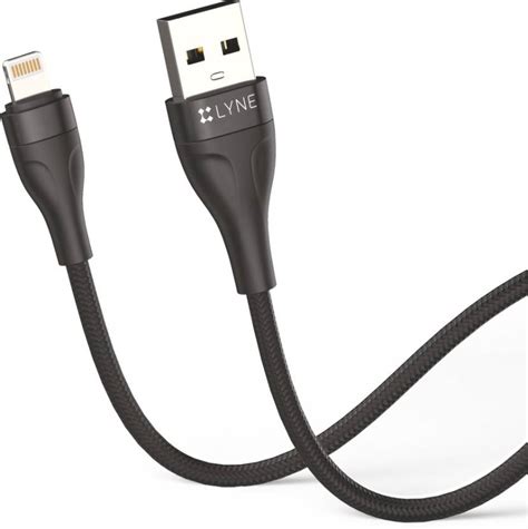 LYNE by U&i Lightning Cable 6 A 1 m Flexy 5 Lightning to USB High ...